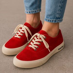 SeaVees Bold Red Sneakers